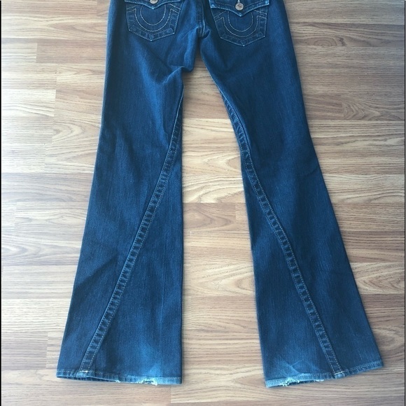 True Religion Boot Cut Leg Dark Wash Jeans Size 26 - Picture 16 of 16
